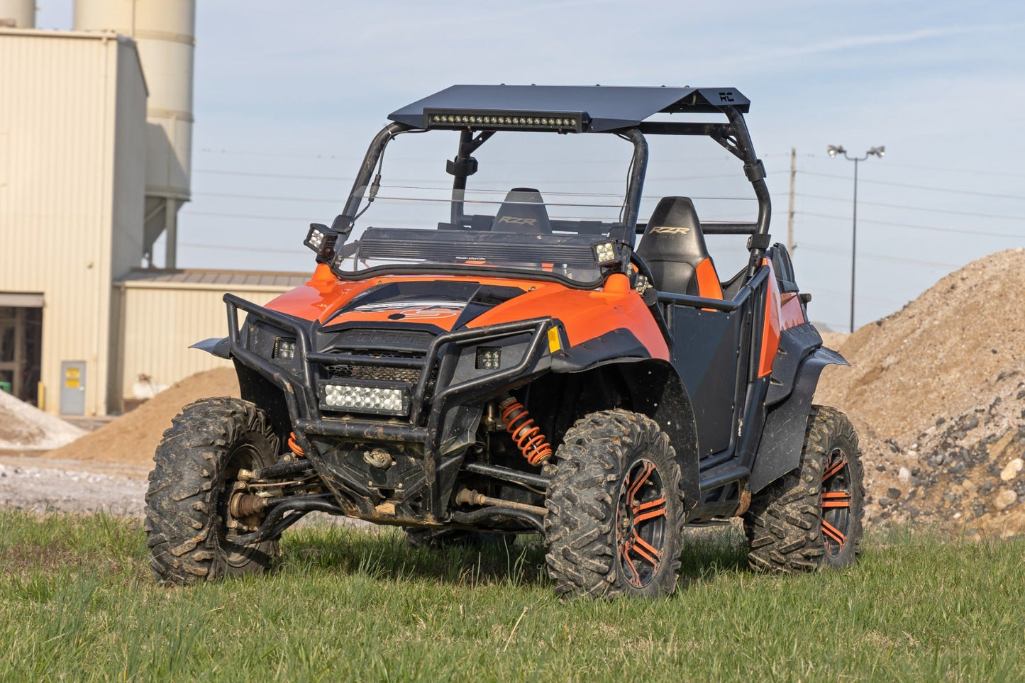 Rough Country (98111411) Half Windshield | Scratch Resistant | Polaris RZR 800