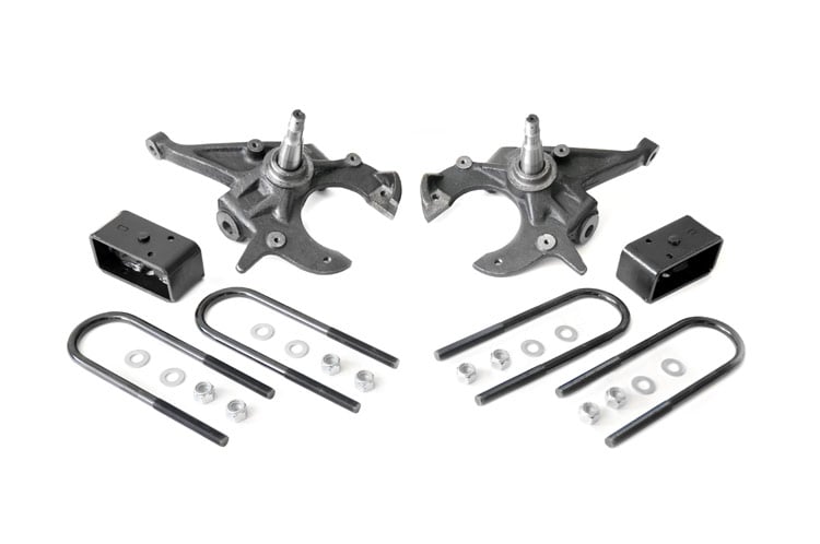 Rough Country (727) Lowering Kit | 2 Inch FR | 3 Inch RR | Chevy/GMC S10 Blazer/S10 Truck/S15 Jimmy (82-03)