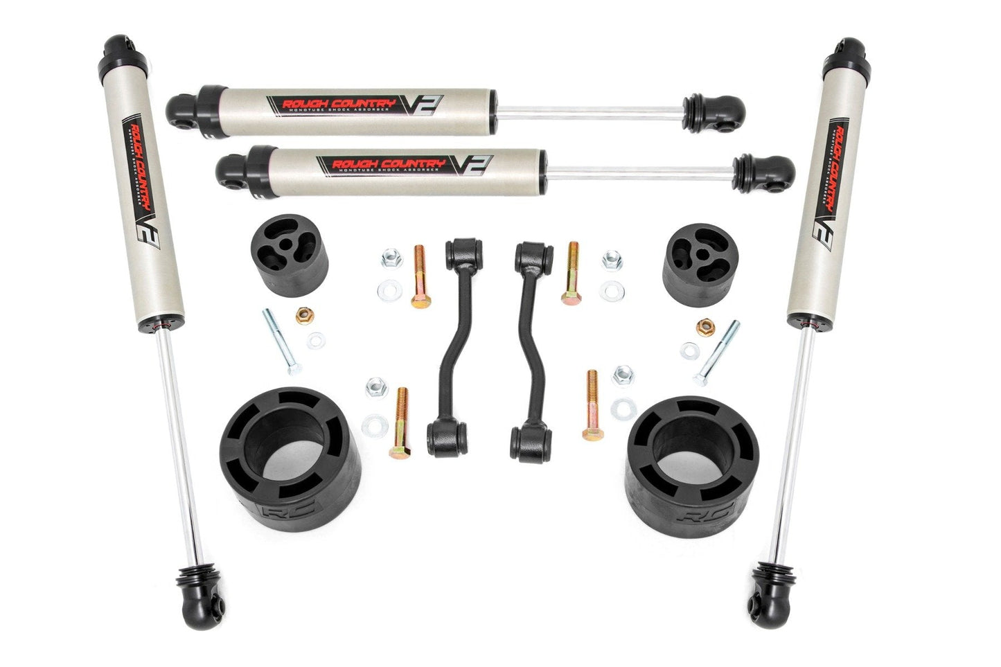 Rough Country (63470) 2.5 Inch Leveling Kit | Spacers | V2 | Jeep Gladiator JT 4WD (20-23)