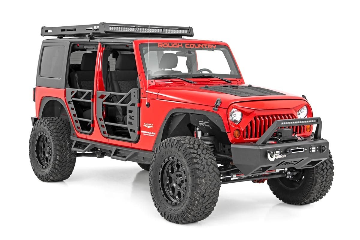 Rough Country (10524) Replacement Grille | Angry Eyes | Jeep Wrangler JK/Wrangler Unlimited (07-18)