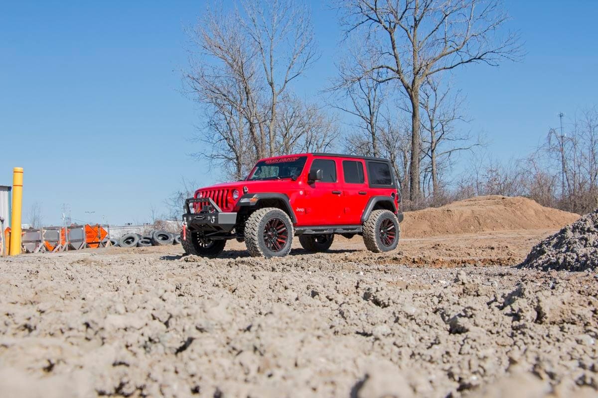 Rough Country (69150) 3.5 Inch Lift Kit | Adj LCA | FR D/S | Vertex | Jeep Wrangler Unlimited Rubicon (18-23)