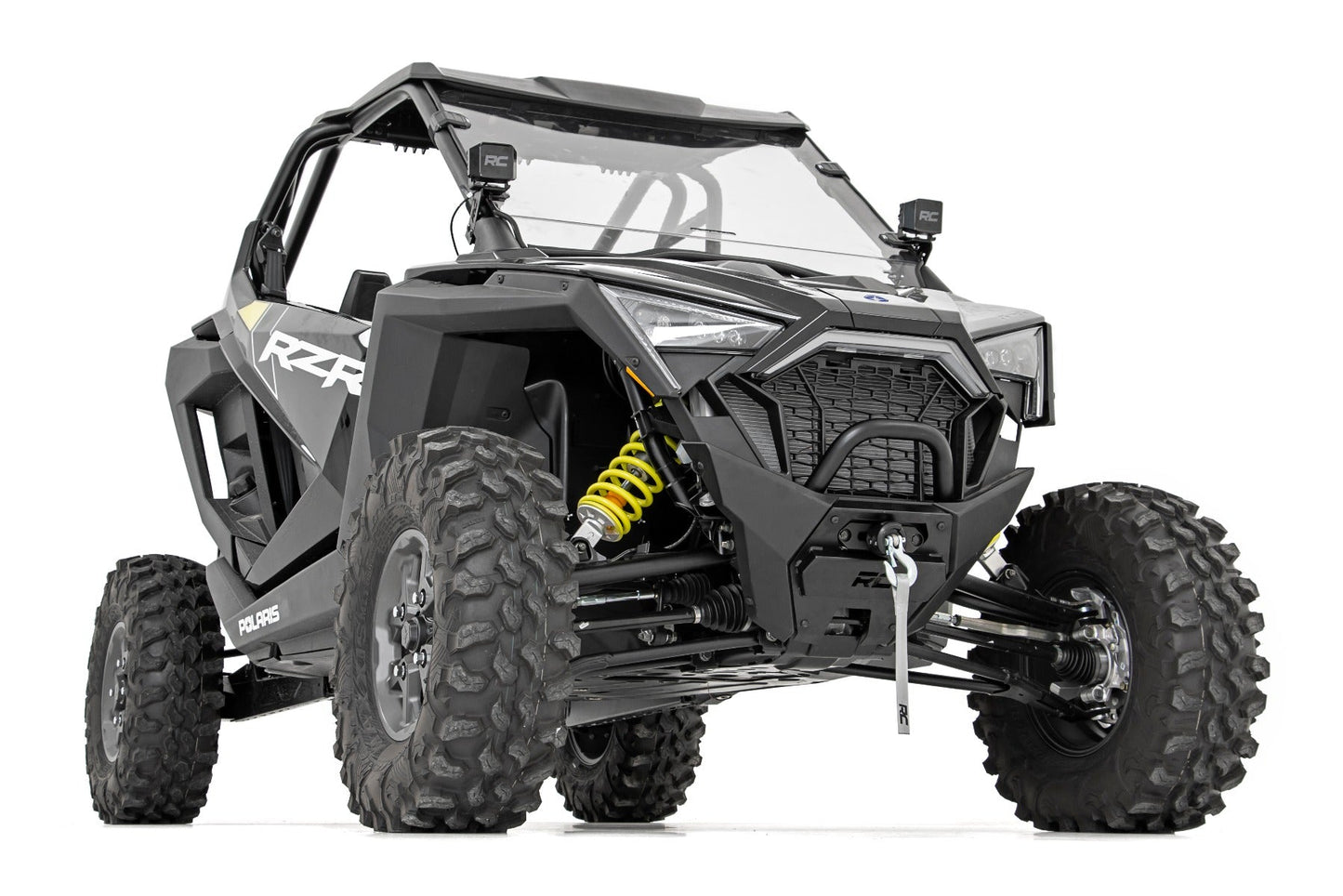 Rough Country (93078) LED Light | A Pillar Mount | 2" Chrome Pair | Wide Angle | Polaris RZR PRO XP