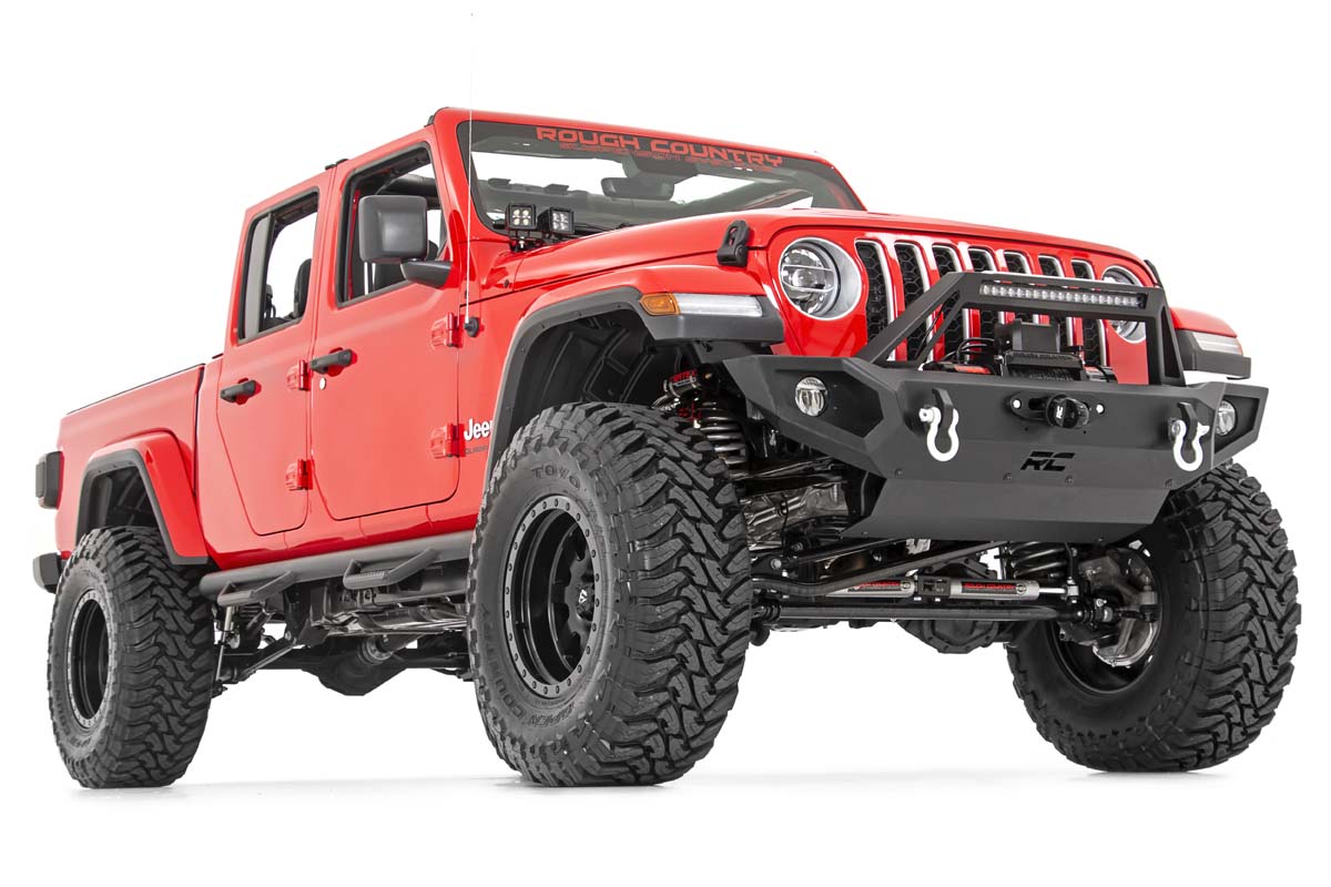 Rough Country (70822) Jeep Quad LED Light Pod Kit - Black Series (18-21 JL / 20-21 Gladiator)