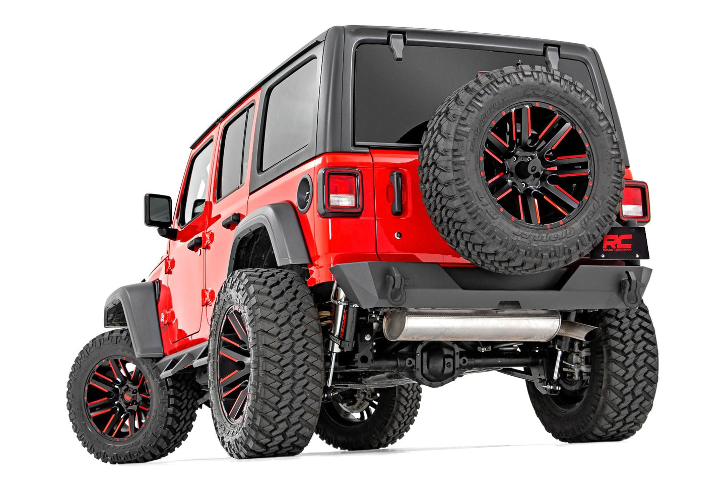 Rough Country (10598) Rear Bumper | Trail | Tire Carrier | Jeep Wrangler JL 4WD (18-23)