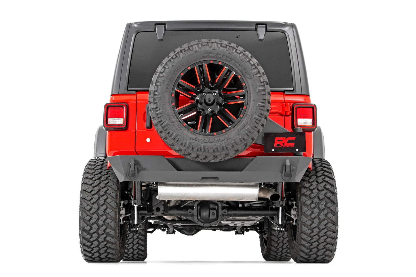 Rough Country (10598) Rear Bumper | Trail | Tire Carrier | Jeep Wrangler JL 4WD (18-23)