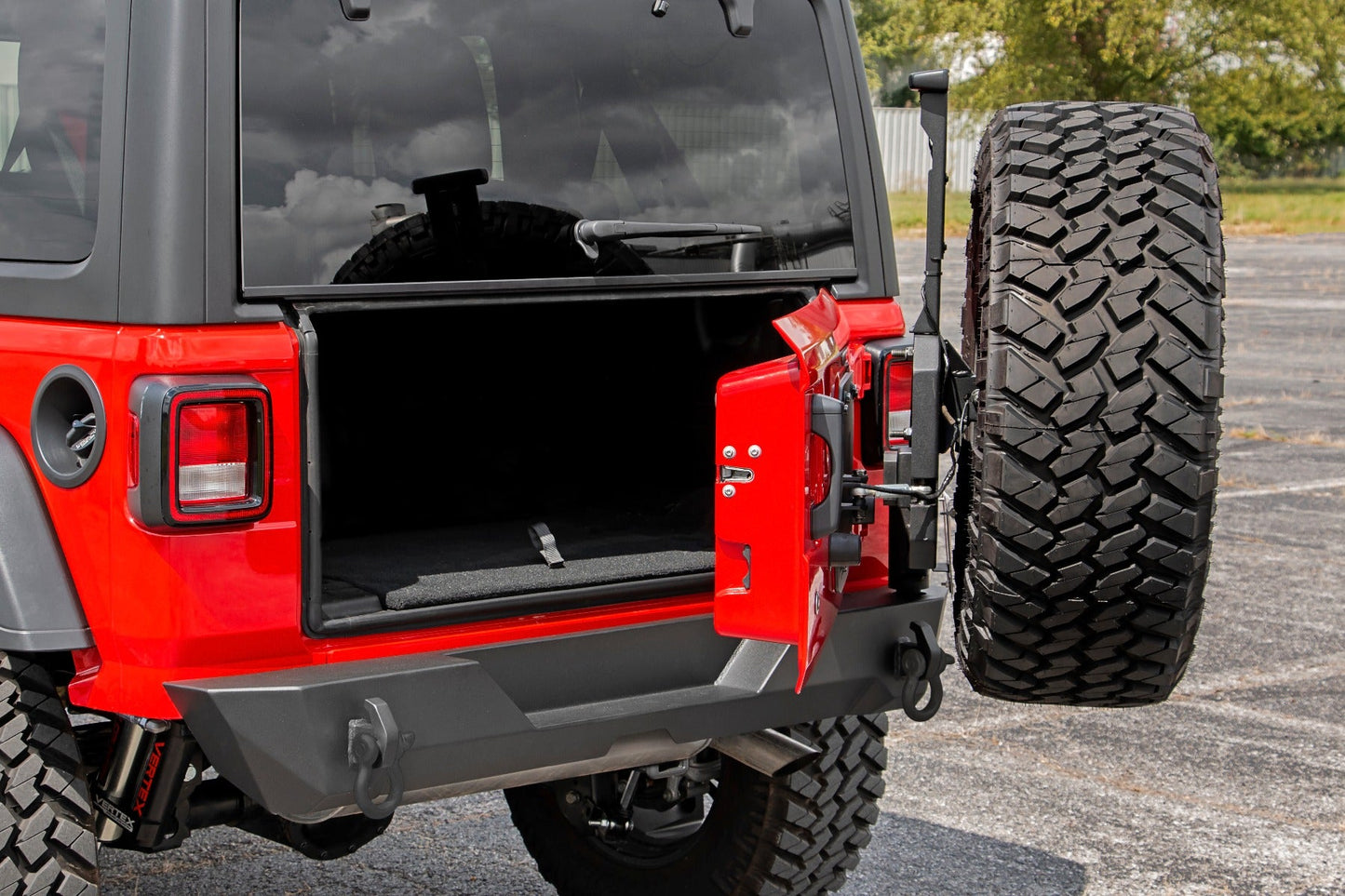 Rough Country (10598) Rear Bumper | Trail | Tire Carrier | Jeep Wrangler JL 4WD (18-23)
