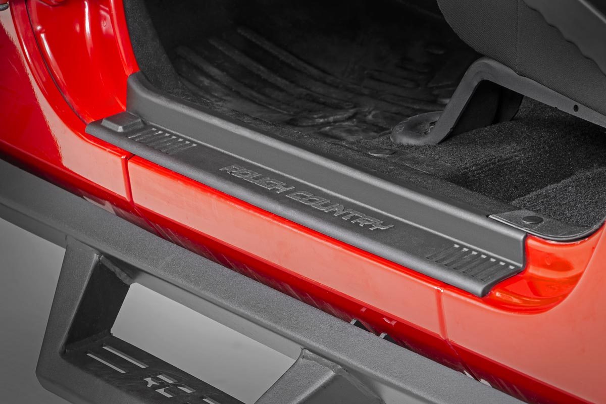 Rough Country (10567) Entry Guards | Front and Rear | Jeep Wrangler JK 2WD/4WD (07-18)