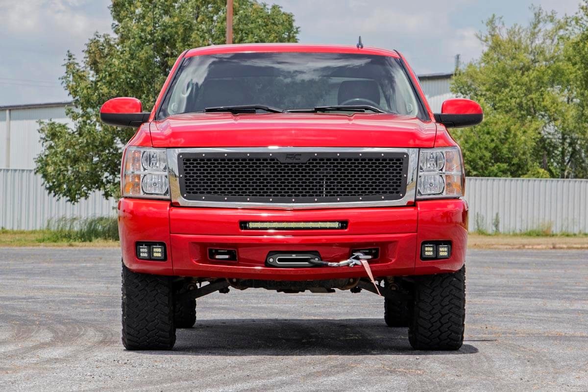 Rough Country (70762DRL) Chevrolet LED Fog Light Kit | Black Series w/ White DRL (07-13 Silverado 1500)