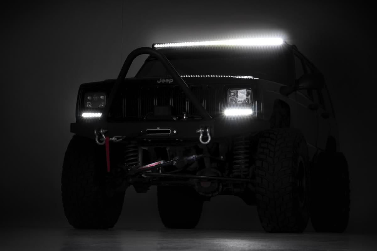Rough Country (72750BL) Black Series LED | 50 Inch Light| Curved Single Row