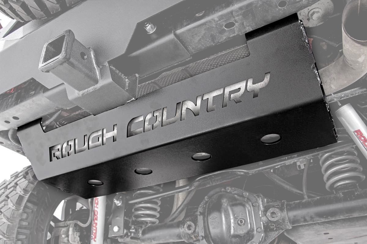 Rough Country (779) Muffler Skid Plate | Jeep Wrangler JK (2007-2018)