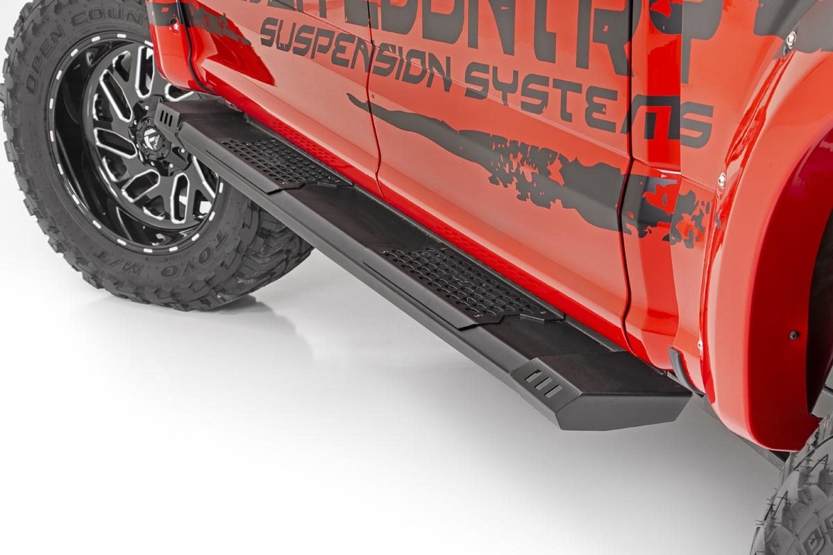 Rough Country (SRB071791) HD2 Running Boards | Crewmax Cab | Toyota Tundra 2WD/4WD (07-21)