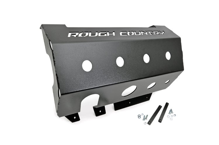 Rough Country (779) Muffler Skid Plate | Jeep Wrangler JK (2007-2018)