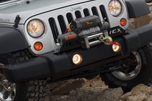 Rough Country (1162) Winch Mounting Plate | Factory Bmpr | Jeep Wrangler JK/Wrangler Unlimited (07-18)