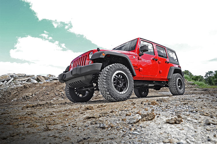 Rough Country (656) 2.5 Inch Lift Kit | Spacers | Jeep Wrangler JK/Wrangler Unlimited (07-18)