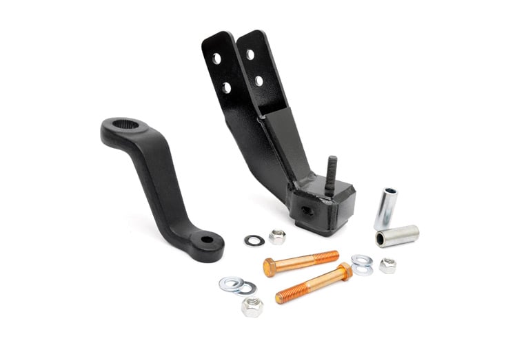 Rough Country (1063) Track Bar Bracket & Pitman Arm | Front | Jeep Wrangler TJ (97-06)/Wrangler Unlimited (04-06)
