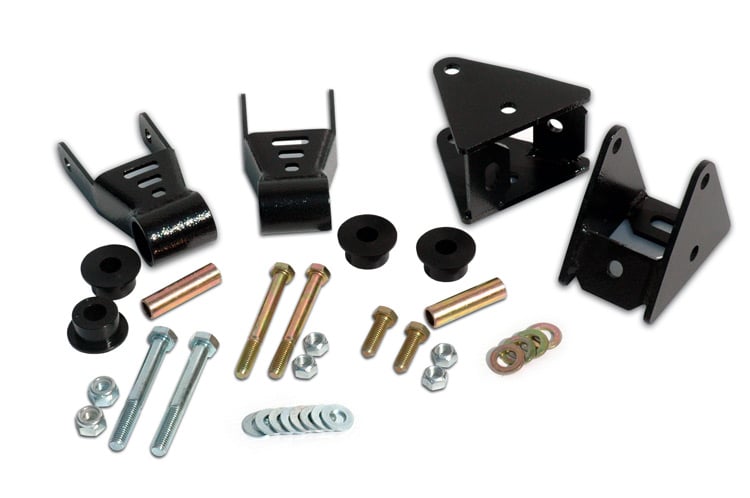 Rough Country (5061) Front Shackle Reversal Kit | Jeep Wrangler YJ 4WD (1987-1995)