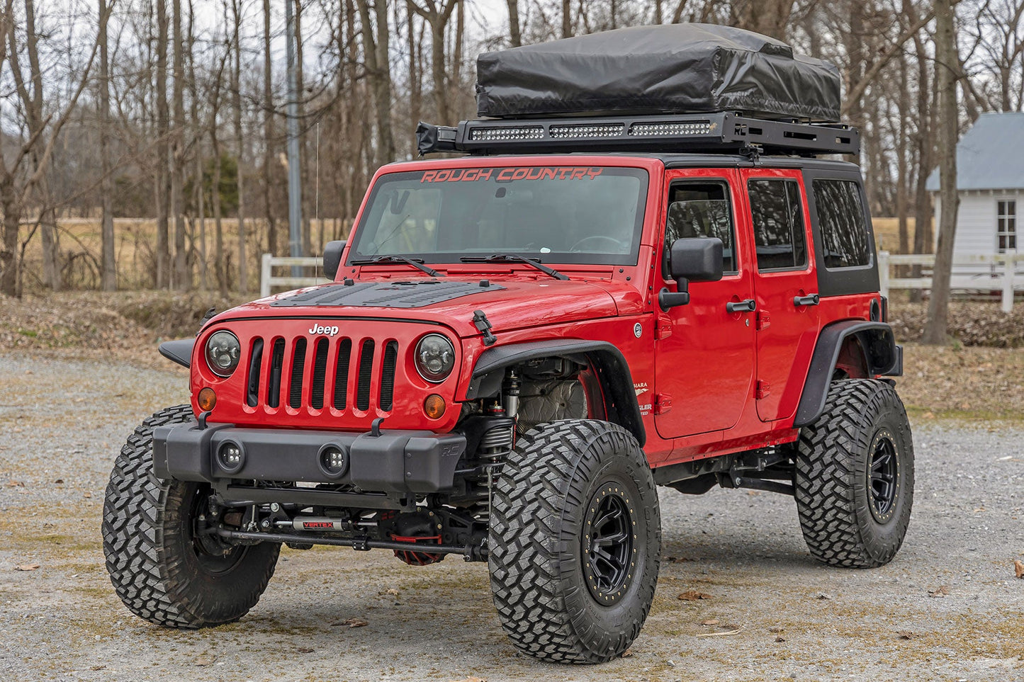 Rough Country (1047) Front Bumper Caps | Jeep Wrangler JK (2007-2018)