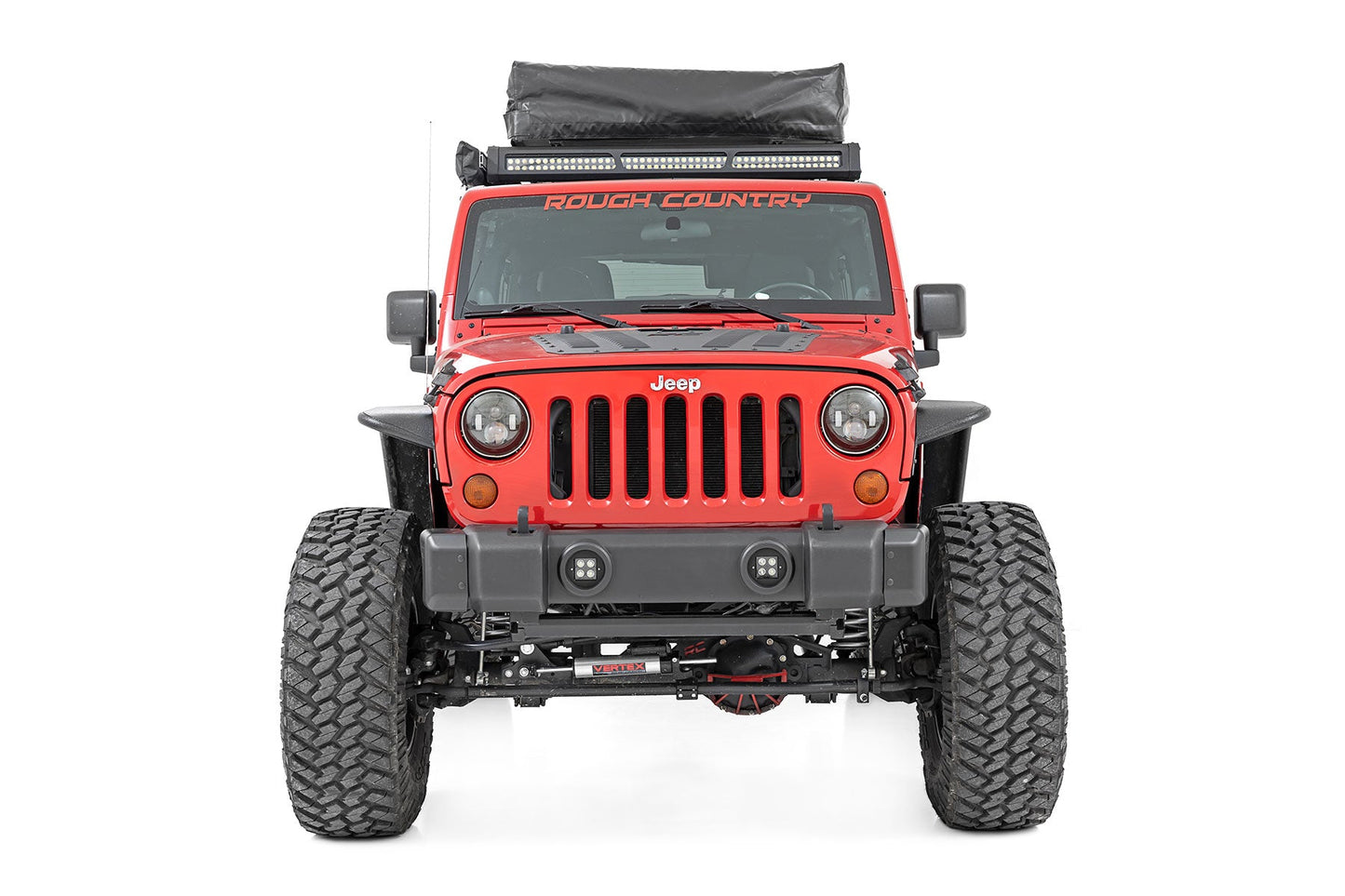 Rough Country (1047) Front Bumper Caps | Jeep Wrangler JK (2007-2018)