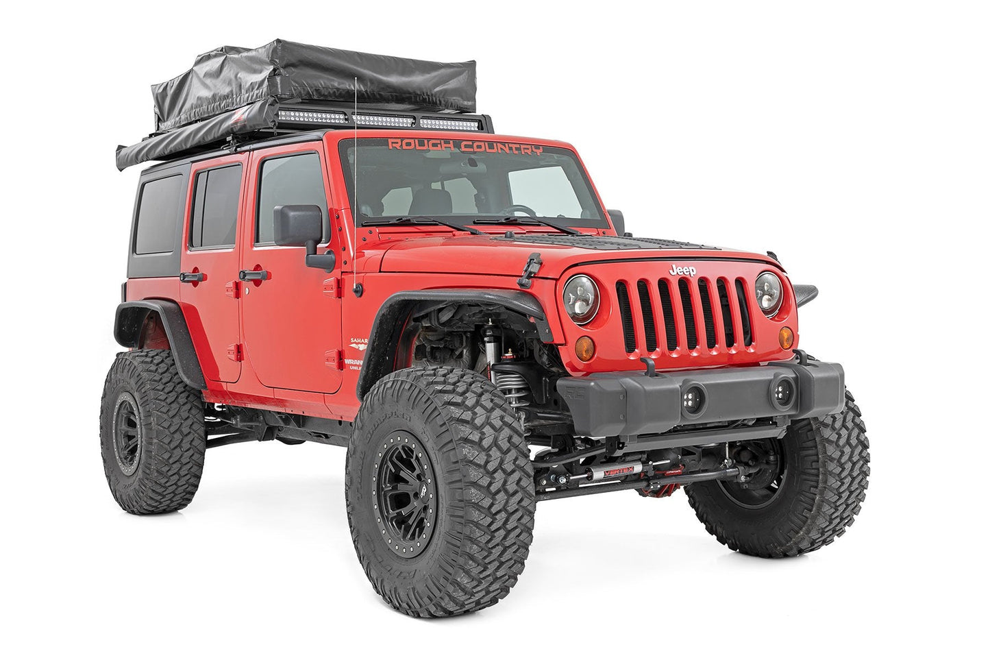 Rough Country (1047) Front Bumper Caps | Jeep Wrangler JK (2007-2018)
