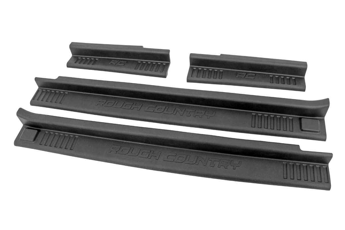 Rough Country (10567) Entry Guards | Front and Rear | Jeep Wrangler JK 2WD/4WD (07-18)