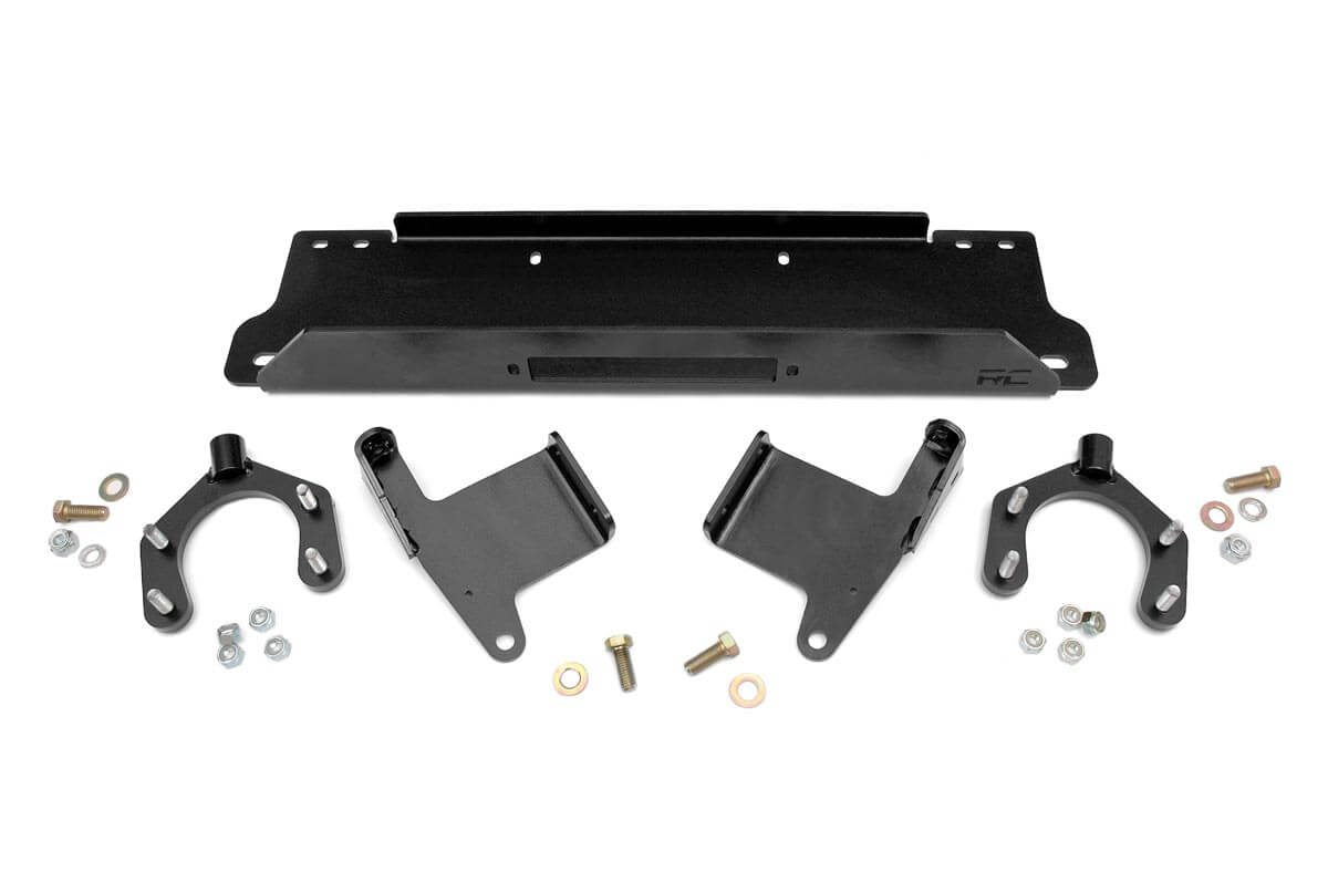 Rough Country (1162) Winch Mounting Plate | Factory Bmpr | Jeep Wrangler JK/Wrangler Unlimited (07-18)
