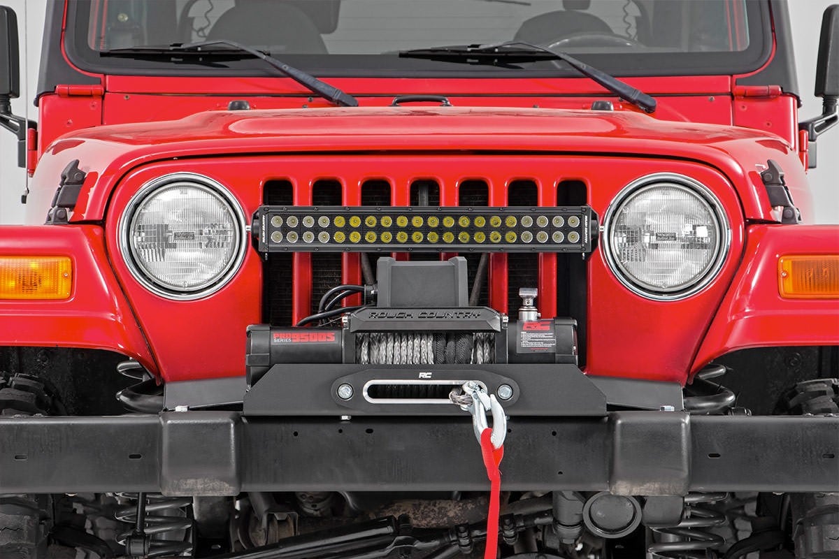 Rough Country (1189) Winch Mounting Plate | Jeep Wrangler TJ (97-06)/Wrangler Unlimited (04-06)