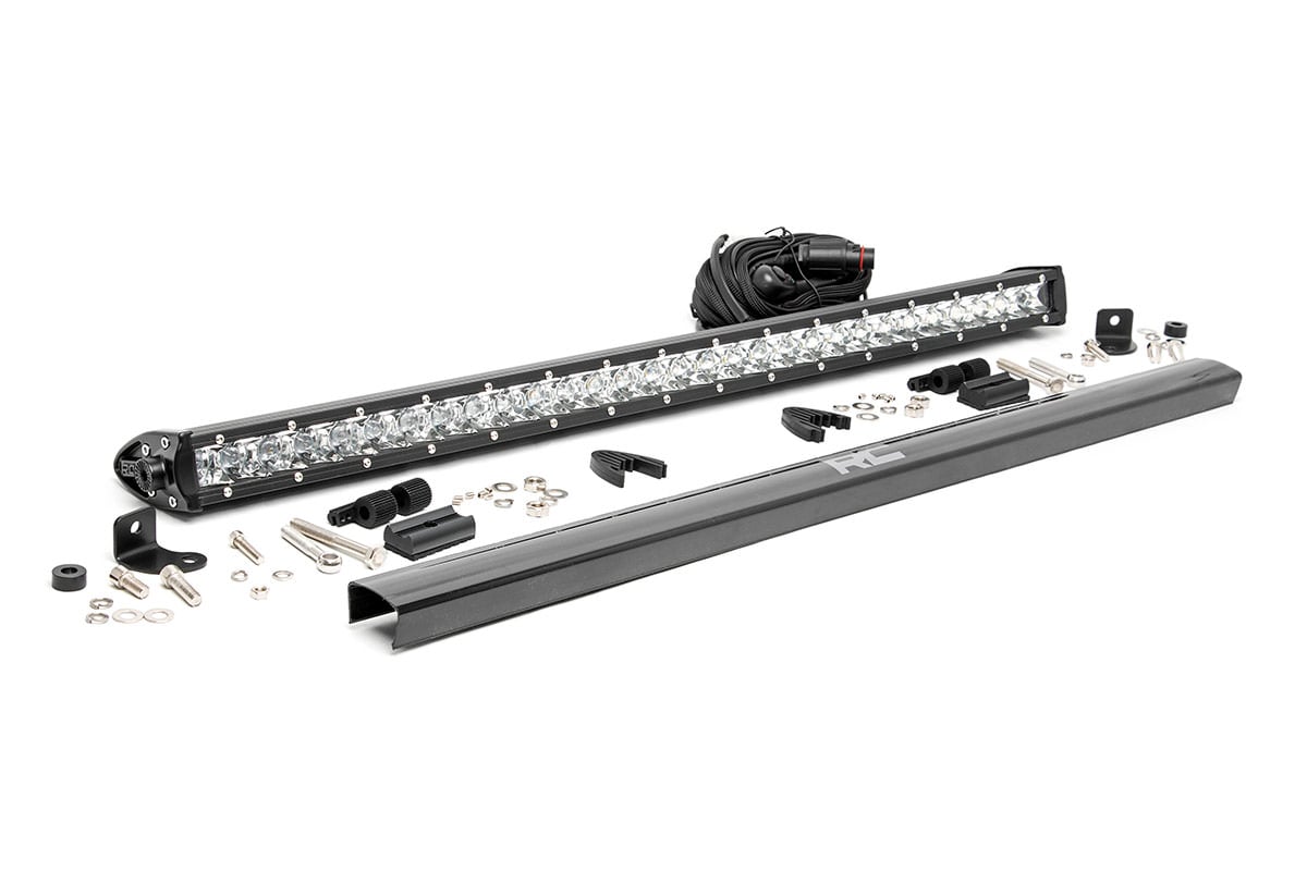 Rough Country (70730) Chrome Series LED Light Bar | 30 Inch | Single Row