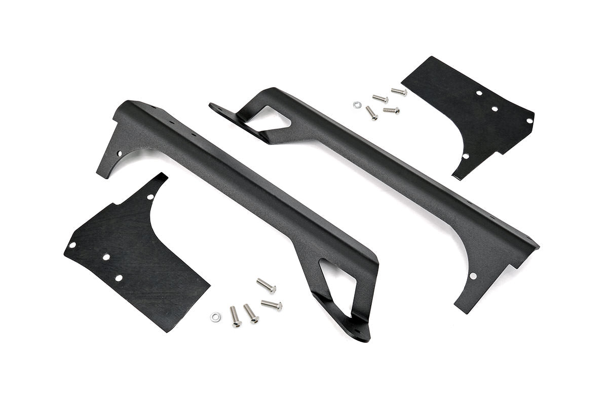 Rough Country (70503) LED Light Mounts | Upper Windshield | 50" | Jeep Wrangler TJ (97-06)