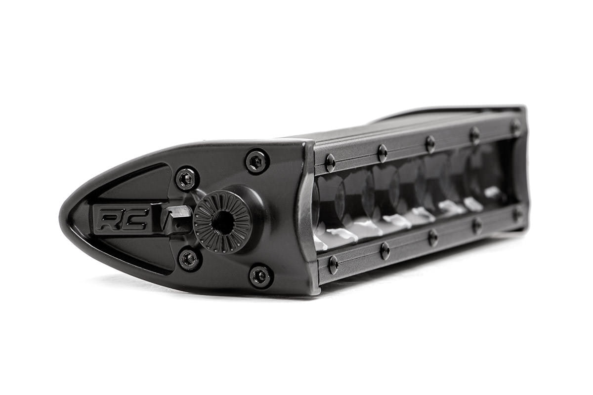 Rough Country (70728BL) Black Series LED Light Bar | 8 Inch | Single Row Pair