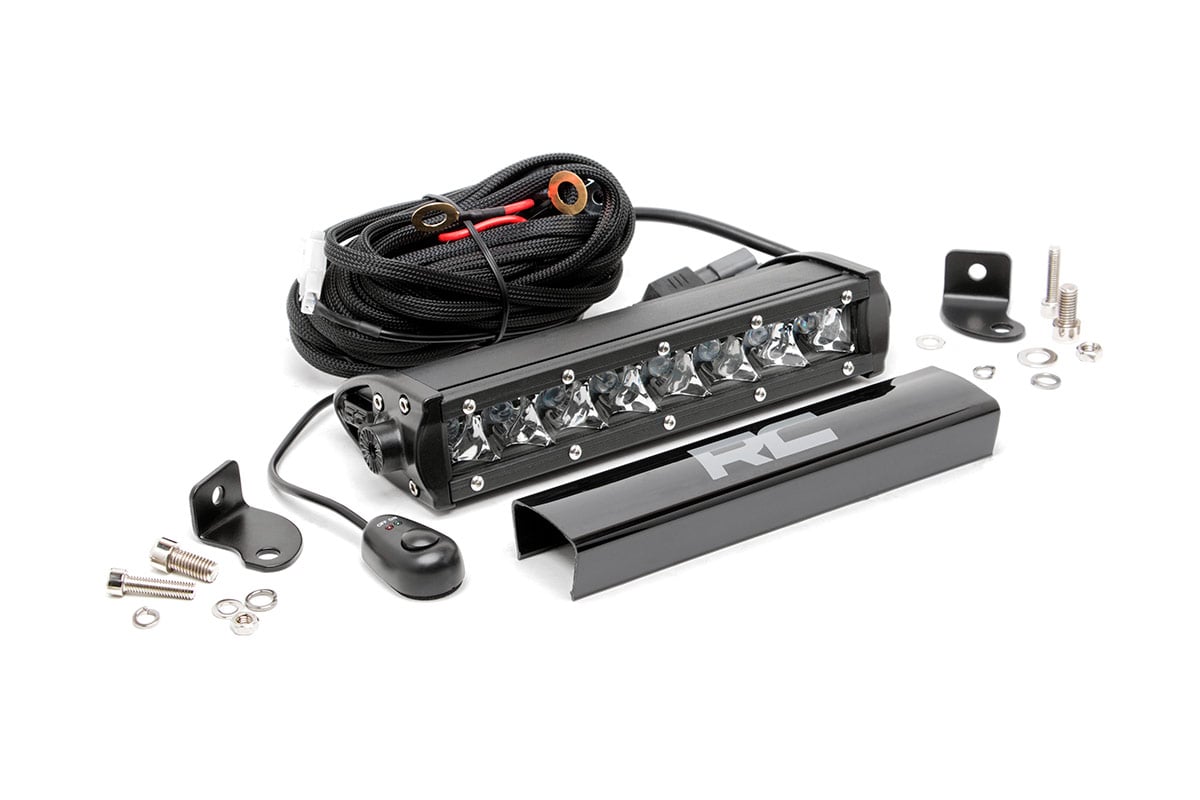 Rough Country (70718) Chrome Series LED Light Bar | 8 Inch | Single Row