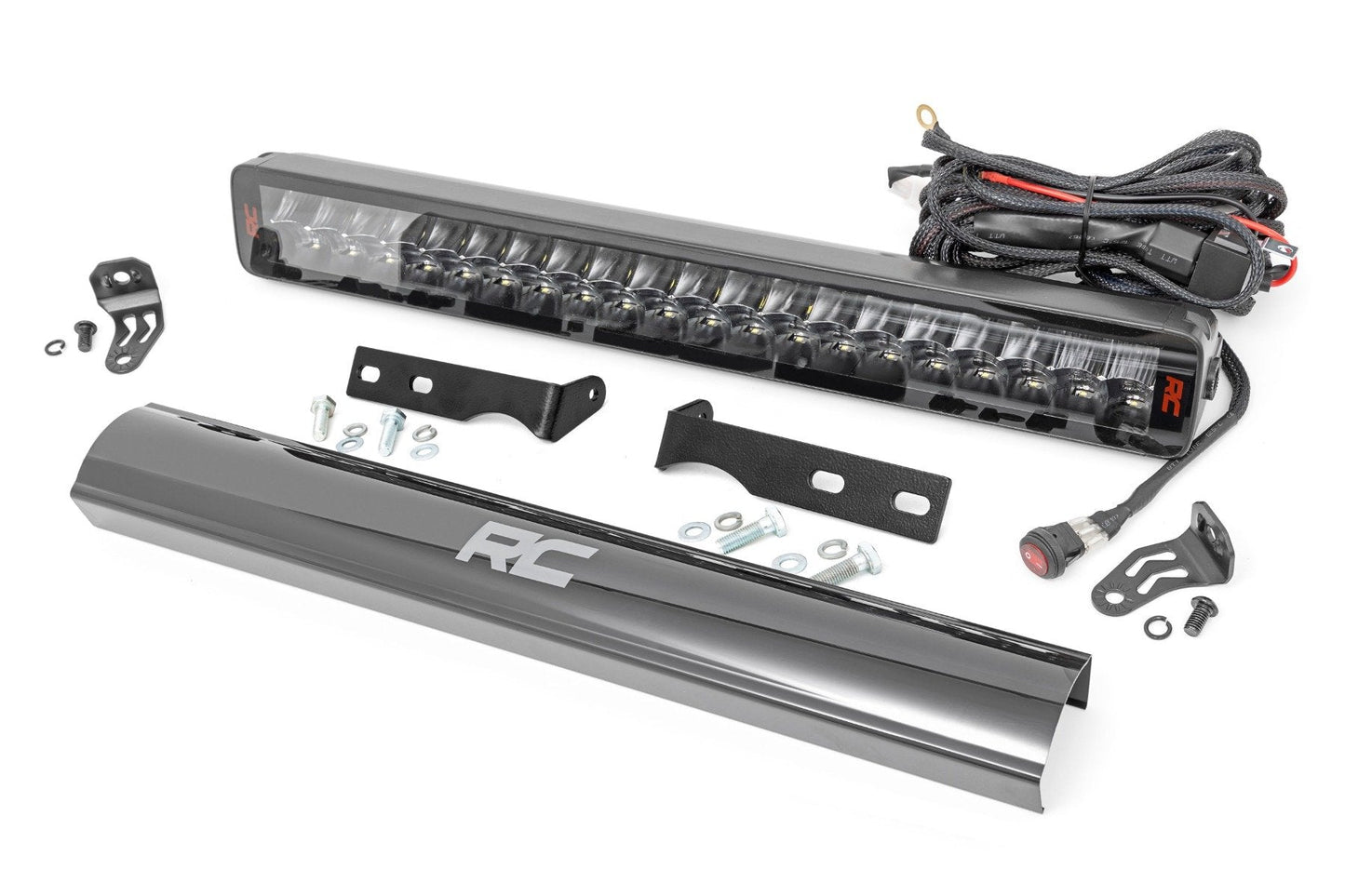 Rough Country (80773) LED Light Kit | Bumper Mount | 20" Spectrum Dual Row | Jeep Grand Cherokee WK2 (11-20)