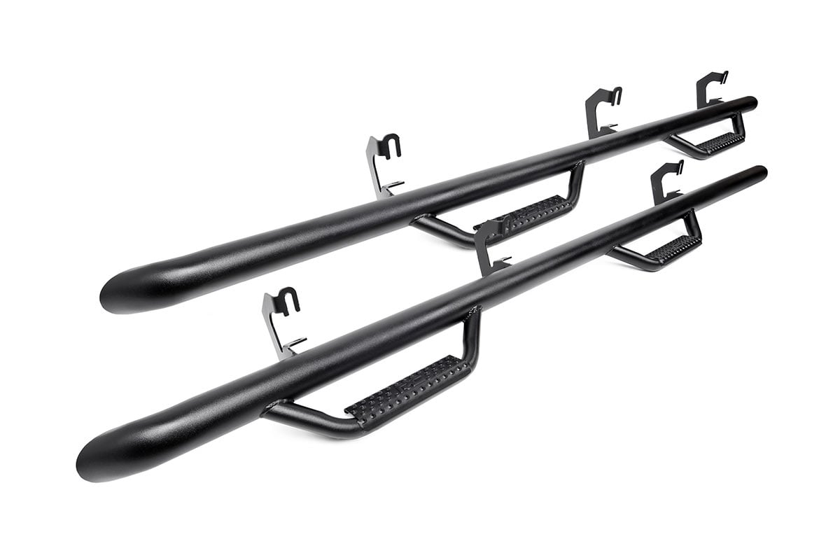 Rough Country (RCT0589CC) Nerf Steps | Full Length | Crew | 6 Ft Bed | Toyota Tacoma (05-23)