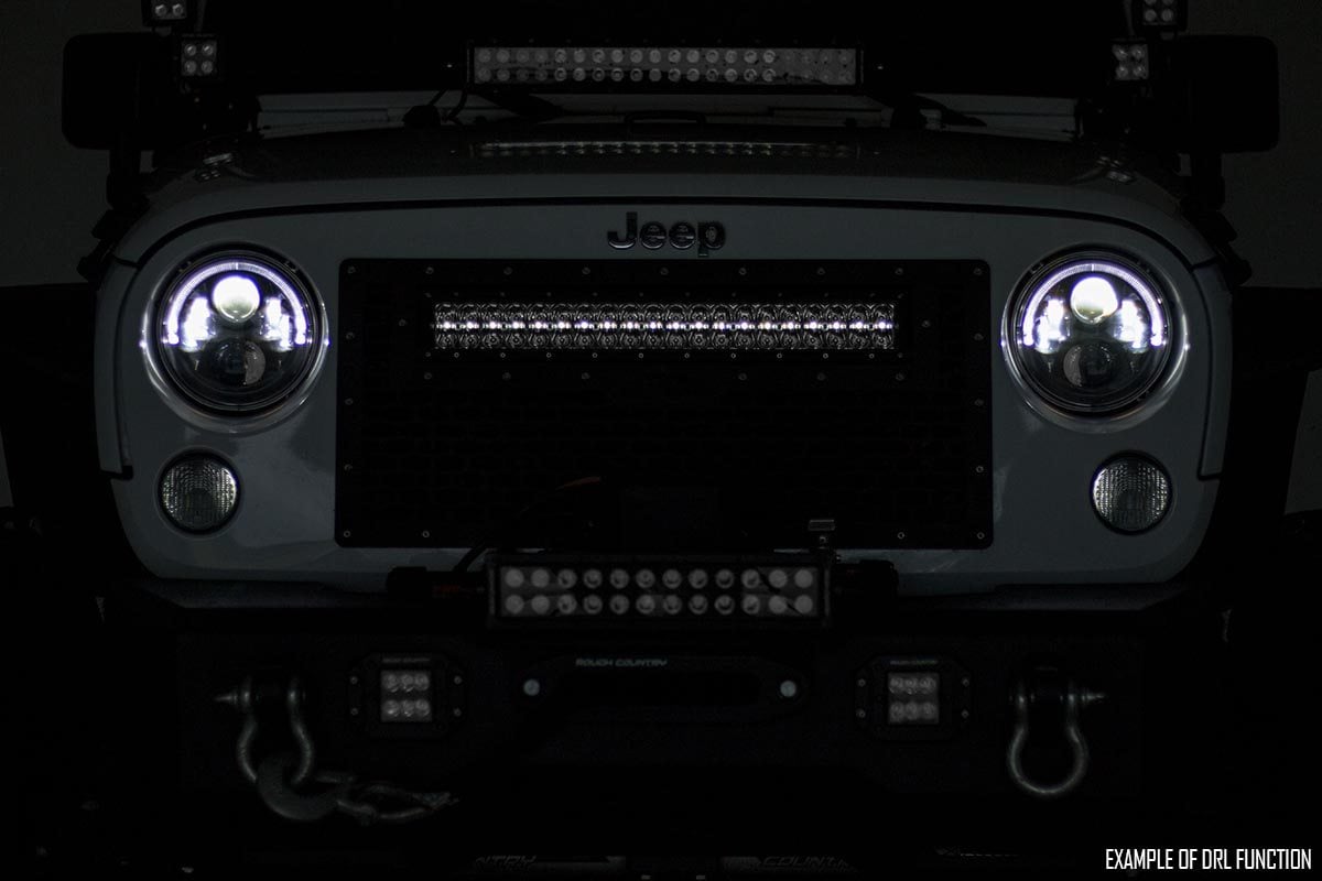 Rough Country (70930D) Chrome Series LED Light | 30 Inch | Dual Row | White DRL