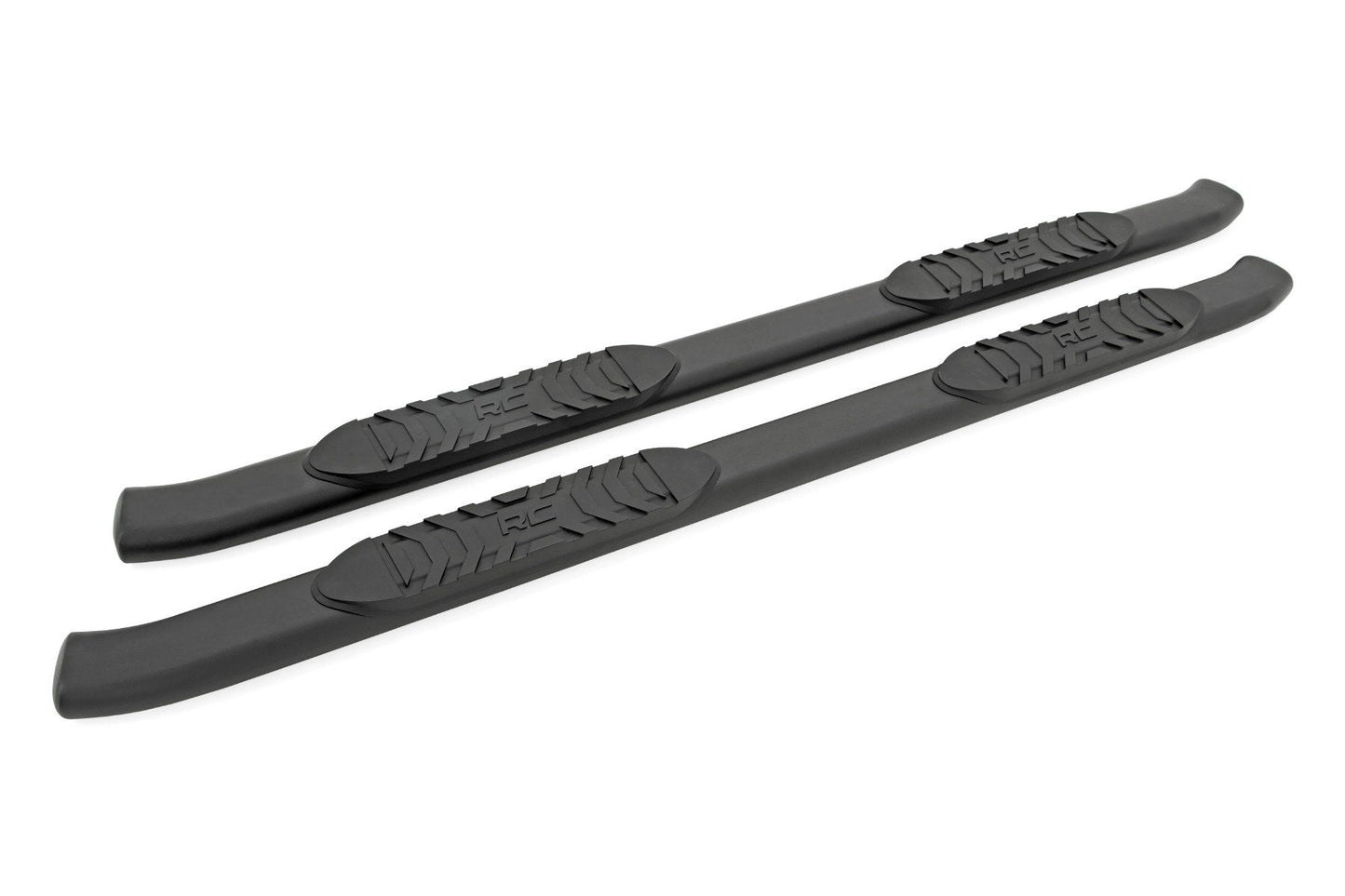 Rough Country (21010) Oval Nerf Step | Crew Cab | Black | Chevy/GMC Tahoe/Yukon (21-23)