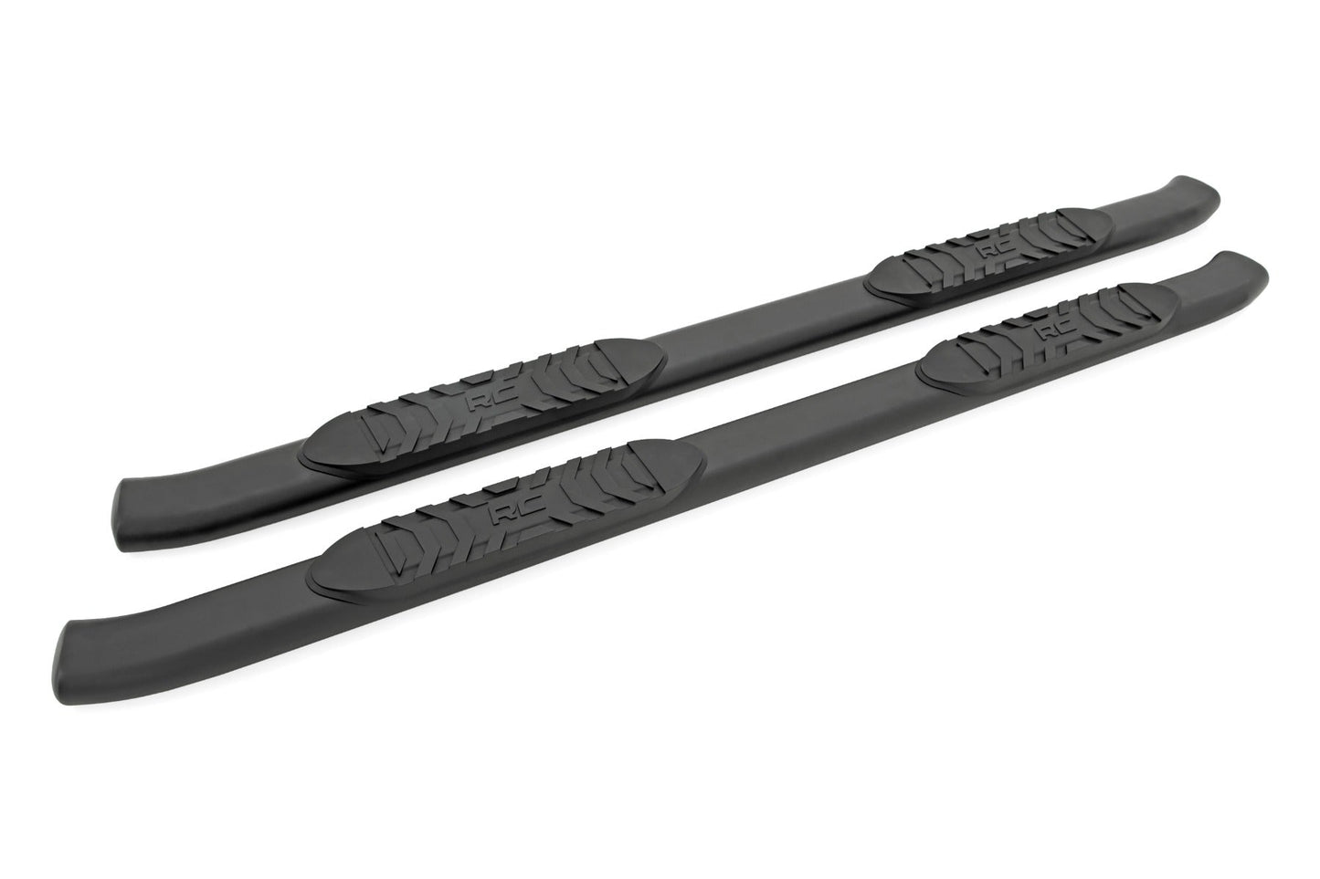 Rough Country (21013) Oval Nerf Step | Crew Cab | Black | Ford F-250/F-350 Super Duty (99-16)