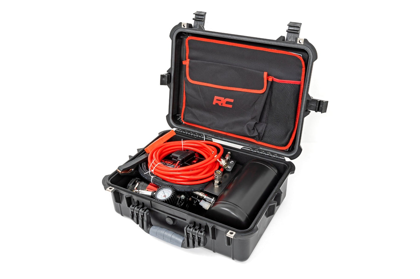 Rough Country (RS208) Portable Twin Motor Air Compressor w/Carry Case | 12 Volt | 150PSI | 6.16 CFM