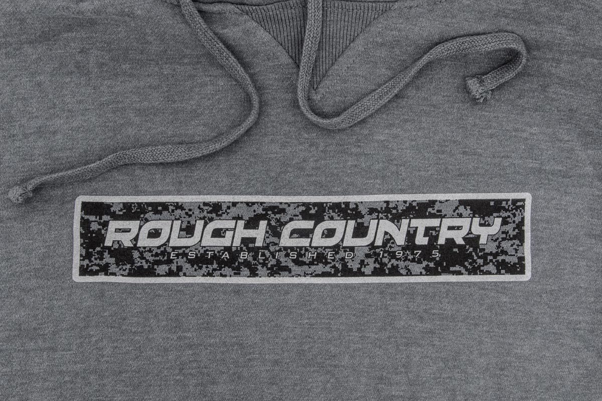Rough Country (84089SM) Rough Country Hoodie | Digital | Grey | SM