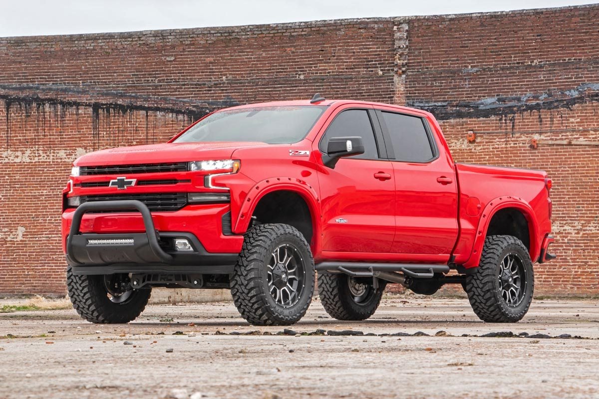 Rough Country (B-C4072) Black LED Bull Bar | Chevy Silverado 1500 2WD/4WD (2019-2022)