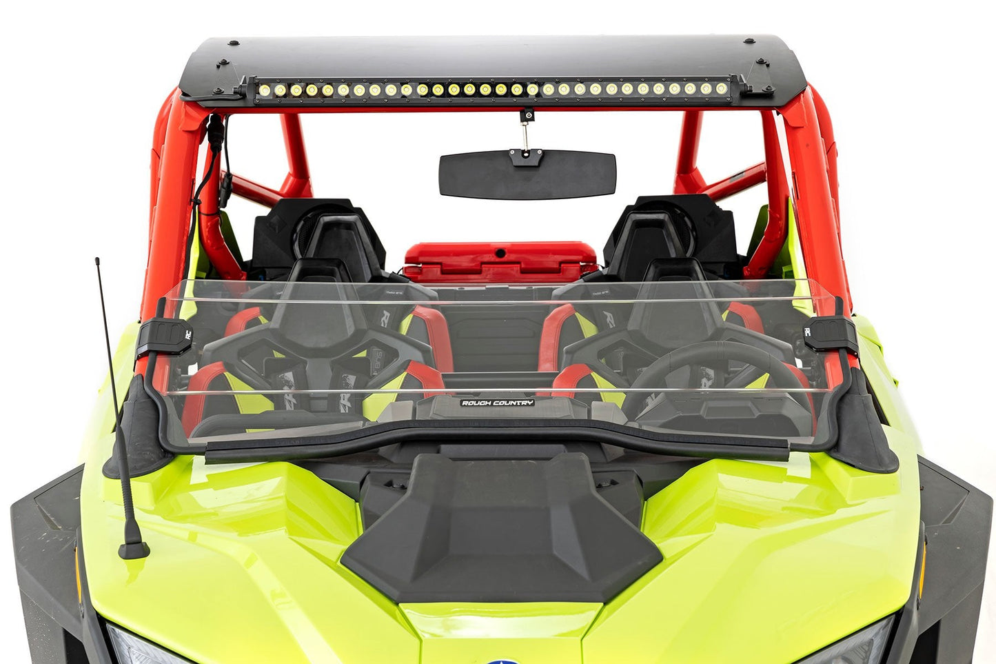 Rough Country (98102011A) Half Windshield | Scratch Resistant | Polaris RZR Pro/Turbo R