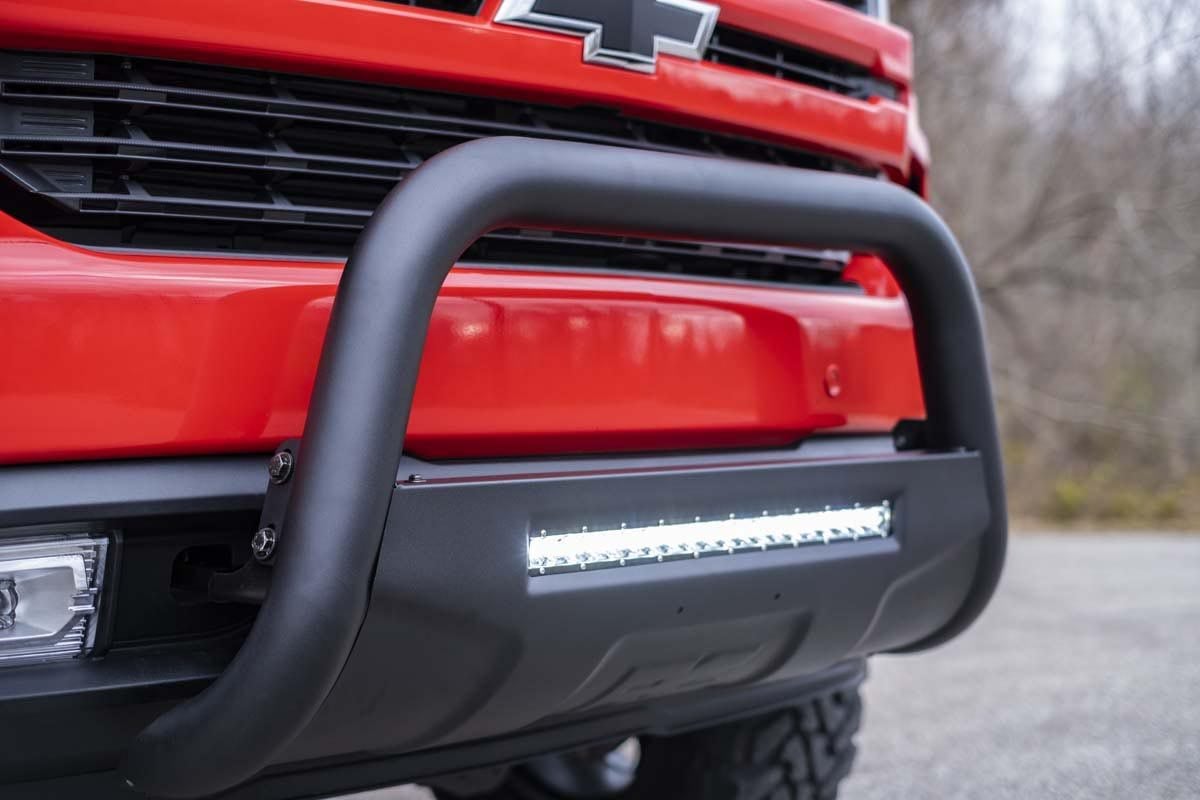 Rough Country (B-C4072) Black LED Bull Bar | Chevy Silverado 1500 2WD/4WD (2019-2022)