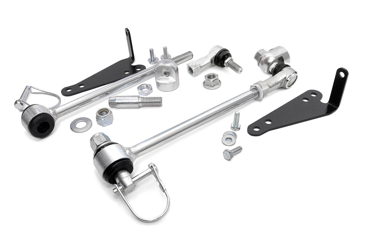 Rough Country (1129) Quick Disconnect Sway Links | 2.5 Inch Lift | Jeep Wrangler TJ (97-06)