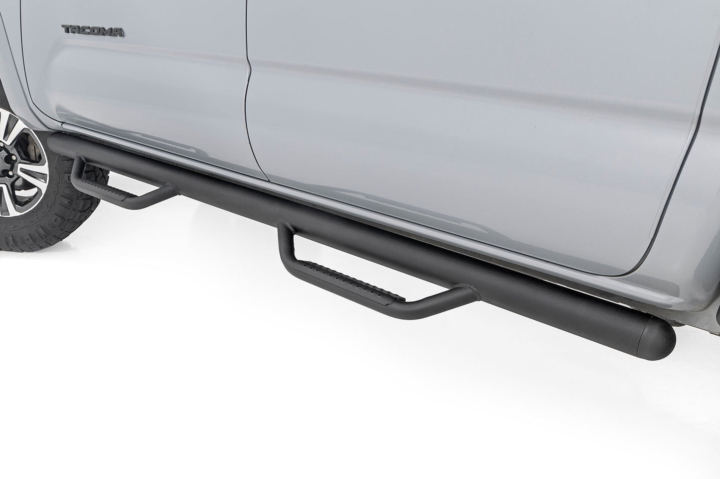 Rough Country (RCT0580CCA) Nerf Steps | Cab Length | Crew Cab | 5' Bed | Toyota Tacoma (05-23)