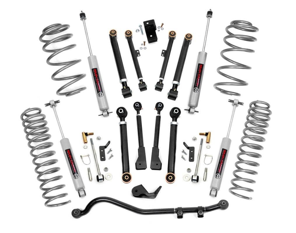 Rough Country (61220) 2.5 Inch Lift Kit | X-Series | Jeep Wrangler TJ (97-06)/Wrangler Unlimited (04-06)