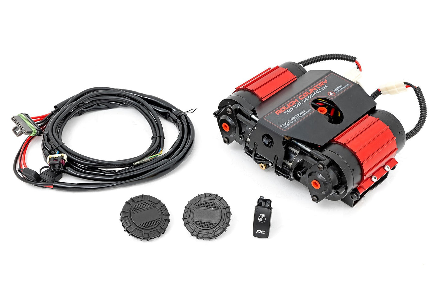 Rough Country (RS205) Twin Motor Air Compressor Kit | 12 Volt | 6.16 CFM