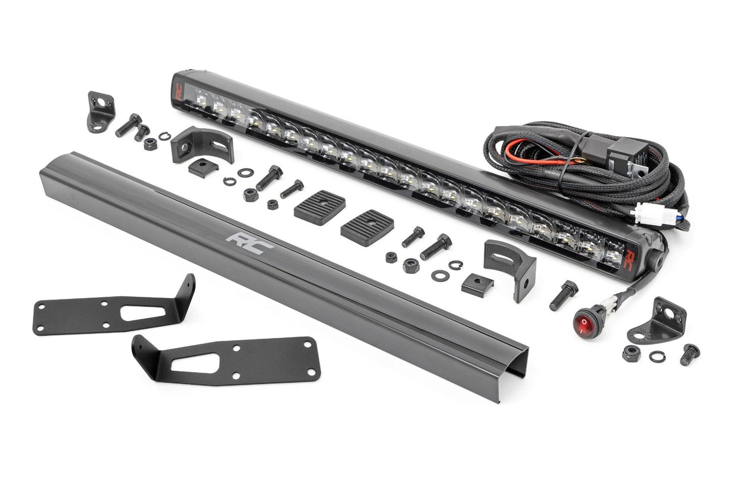 Rough Country (80568) LED Light Kit | Bumper Mount | 20" Spectrum Single Row | Ram 2500/3500 (10-18)