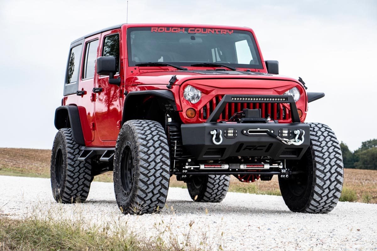 Rough Country (10524) Replacement Grille | Angry Eyes | Jeep Wrangler JK/Wrangler Unlimited (07-18)