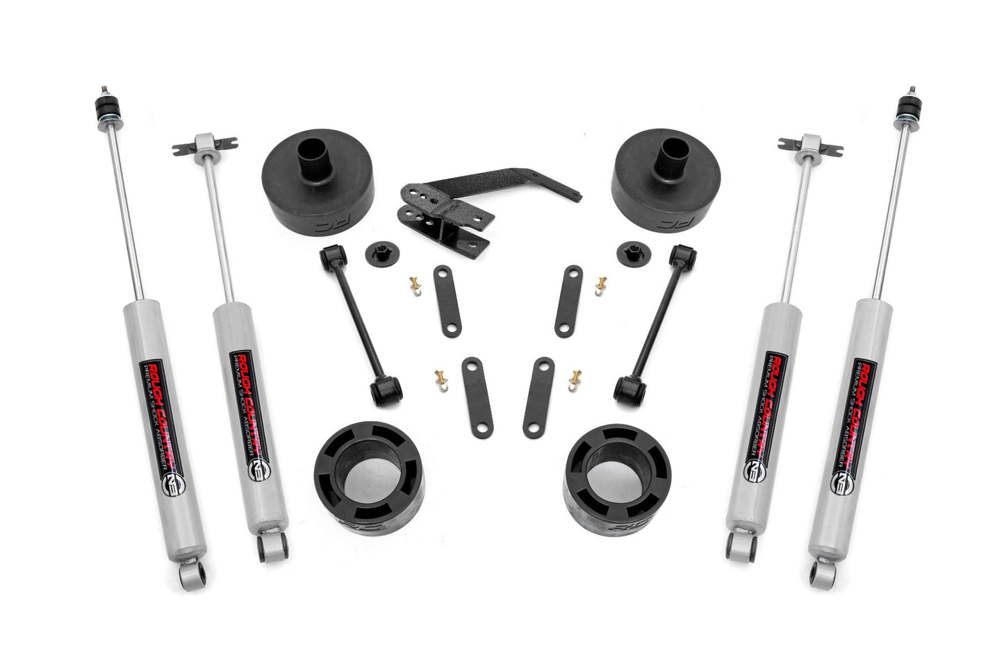 Rough Country (65730) 2.5 Inch Lift Kit | Spacers | N3 | Jeep Wrangler JK/Wrangler Unlimited (07-18)
