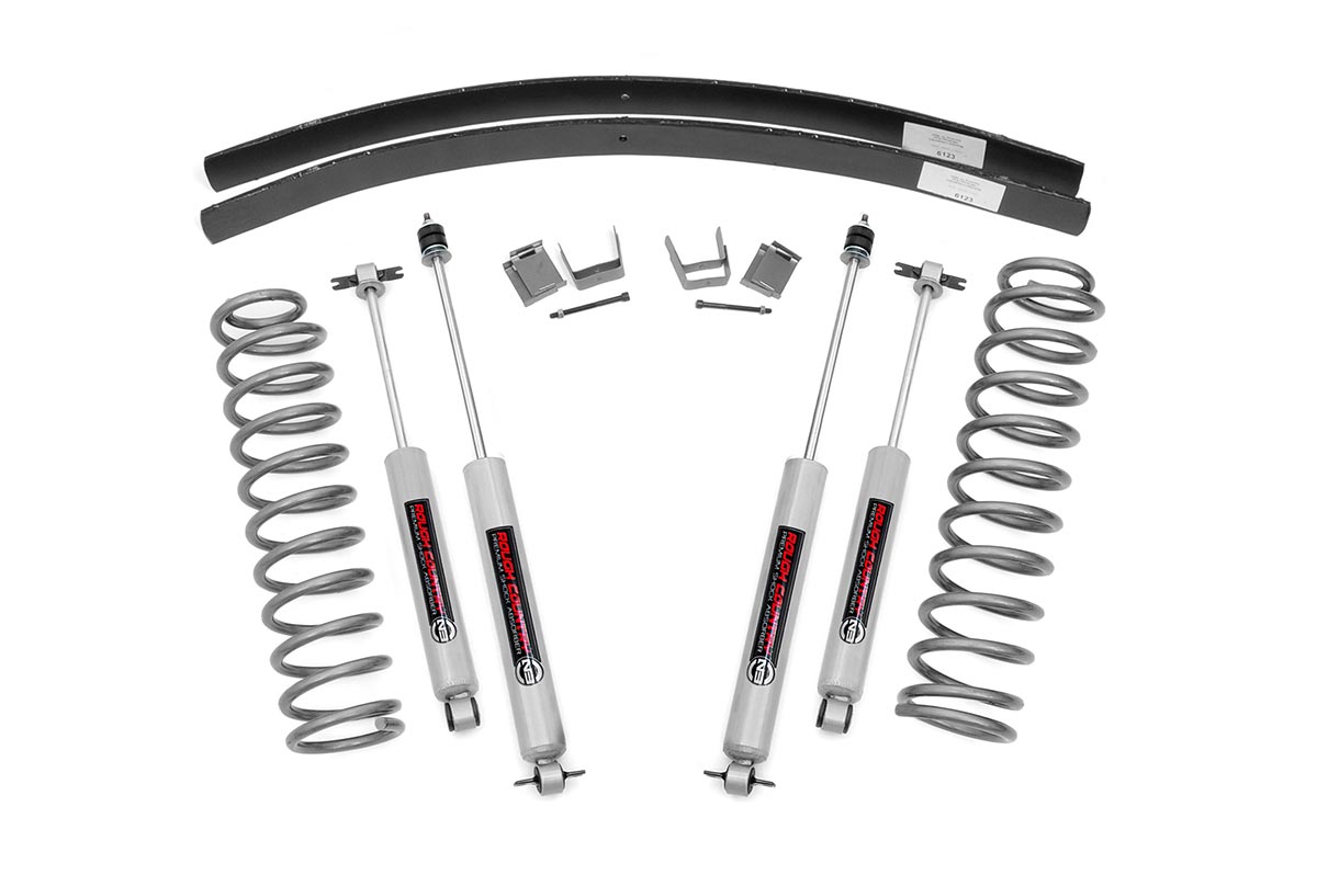 Rough Country (670N2) 3 Inch Lift Kit | Rear AAL | Jeep Cherokee XJ 2WD/4WD (1984-2001)