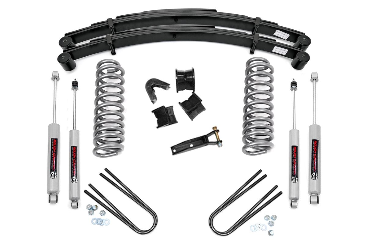 Rough Country (530-77-7930) 2.5 Inch Lift Kit| Rear Springs | Ford F-100/F-150 4WD (1977-1979)