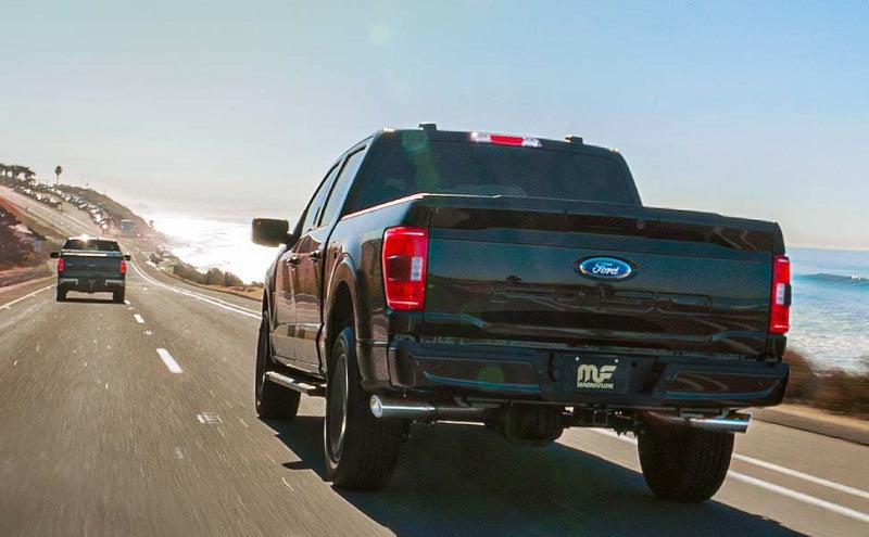 MagnaFlow SYS Cat-Back 10-14 Ford Raptor 6.2L V8 2.5/3in Black Dual Same Side Exit Rear 3.5 Tips